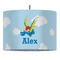Flying a Dragon 16" Drum Lampshade - PENDANT (Fabric)