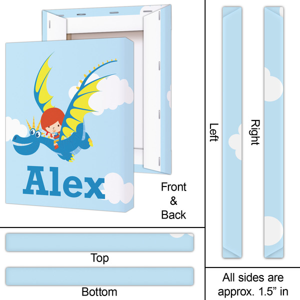 Flying a Dragon 16x20 - Canvas Print - Approval