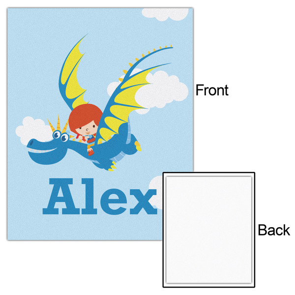 Flying a Dragon 16x20 - Matte Poster - Front & Back