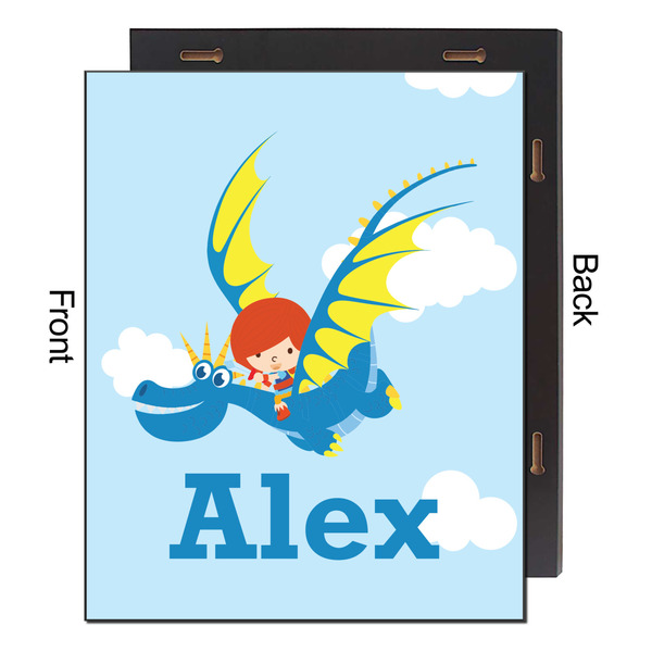 Flying a Dragon 16x20 Wood Print - Front & Back View