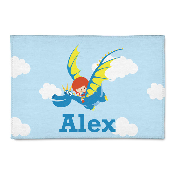 Custom Flying a Dragon 2' x 3' Indoor Area Rug (Personalized)