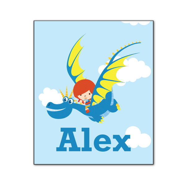 Custom Flying a Dragon Wood Print - 20x24 (Personalized)