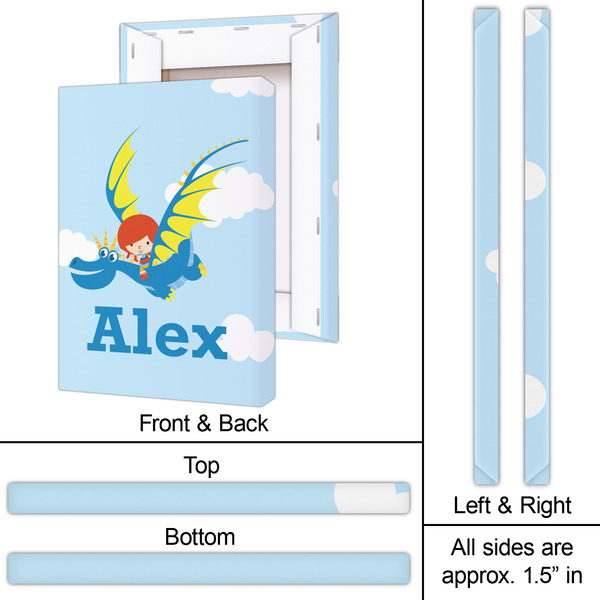 Flying a Dragon 20x30 - Canvas Print - Approval