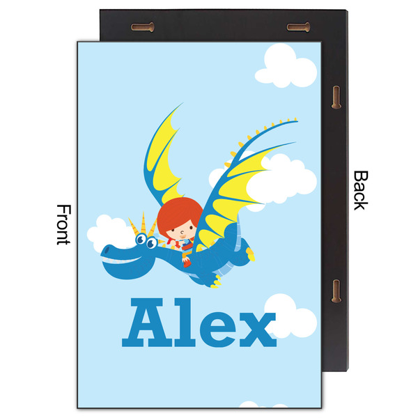 Flying a Dragon 20x30 Wood Print - Front & Back View