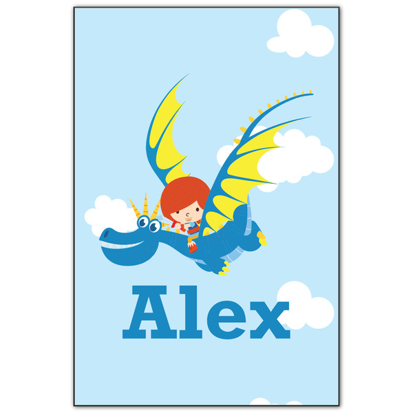 Custom Flying a Dragon Wood Print - 20x30 (Personalized)