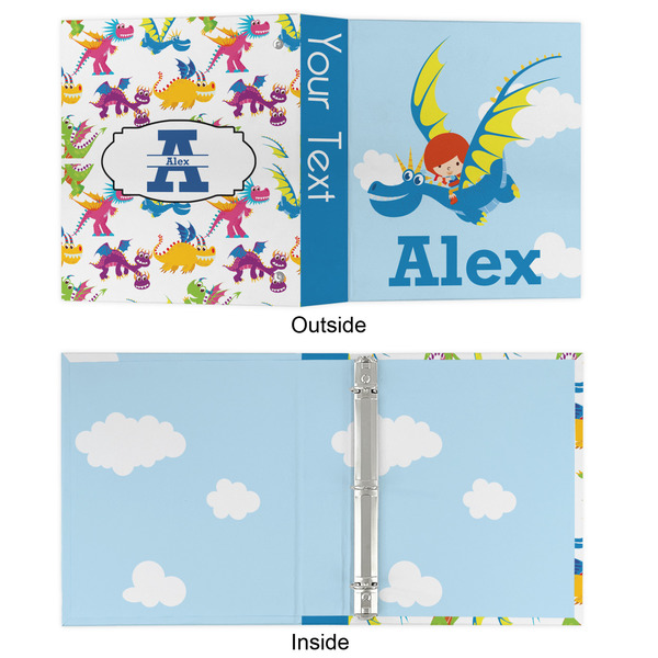 Flying a Dragon 3 Ring Binders - Full Wrap - 1" - APPROVAL