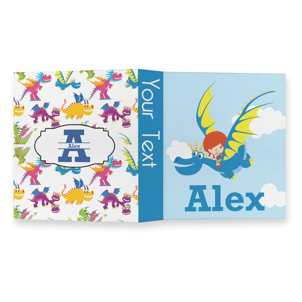 Flying a Dragon 3 Ring Binders - Full Wrap - 1" - OPEN OUTSIDE