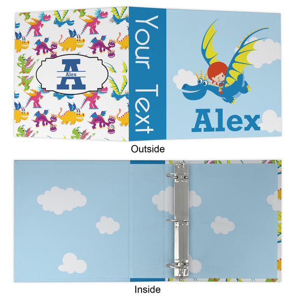 Flying a Dragon 3 Ring Binders - Full Wrap - 2" - APPROVAL