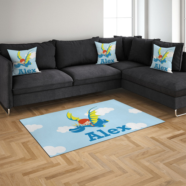 Flying a Dragon 4'x6' Indoor Area Rugs - IN CONTEXT