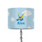 Flying a Dragon 8" Drum Lampshade - ON STAND (Fabric)