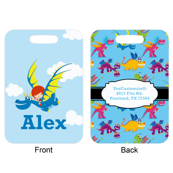 Flying a Dragon Aluminum Luggage Tag (Front + Back)