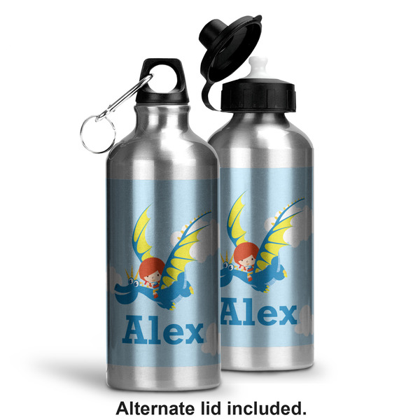 Flying a Dragon Aluminum Water Bottle - Alternate lid options