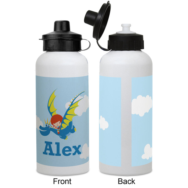 Flying a Dragon Aluminum Water Bottle - White APPROVAL