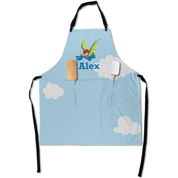 Custom Flying a Dragon Apron With Pockets w/ Name or Text