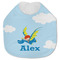 Flying a Dragon Jersey Knit Baby Bib w/ Name or Text