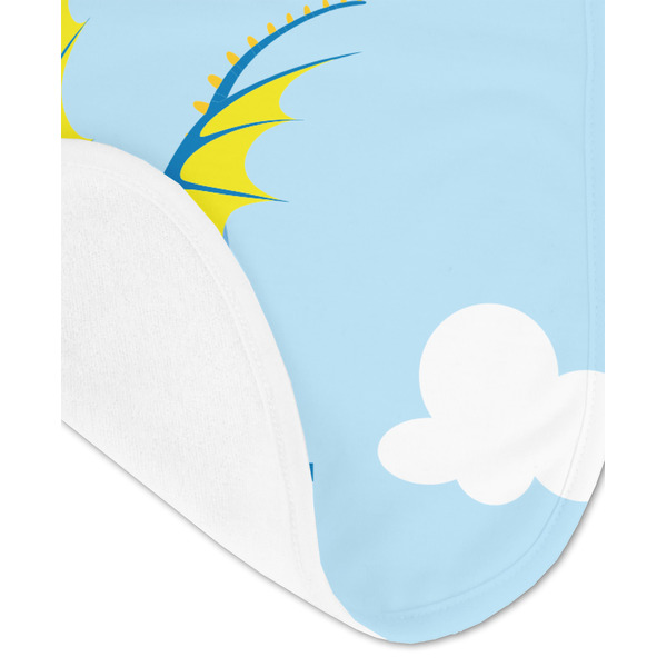 Flying a Dragon Baby Bib - AFT detail