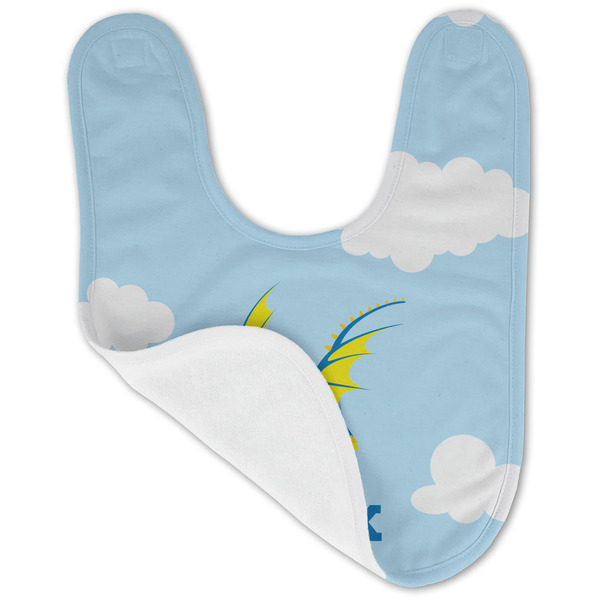 Flying a Dragon Baby Bib - AFT folded