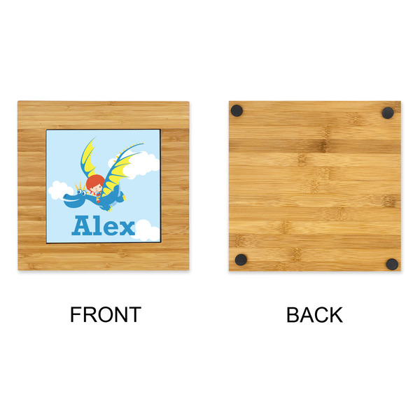 Flying a Dragon Bamboo Trivet with 6" Tile - APPROVAL