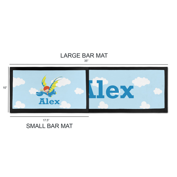 Flying a Dragon Bar Mats - Sizing Chart