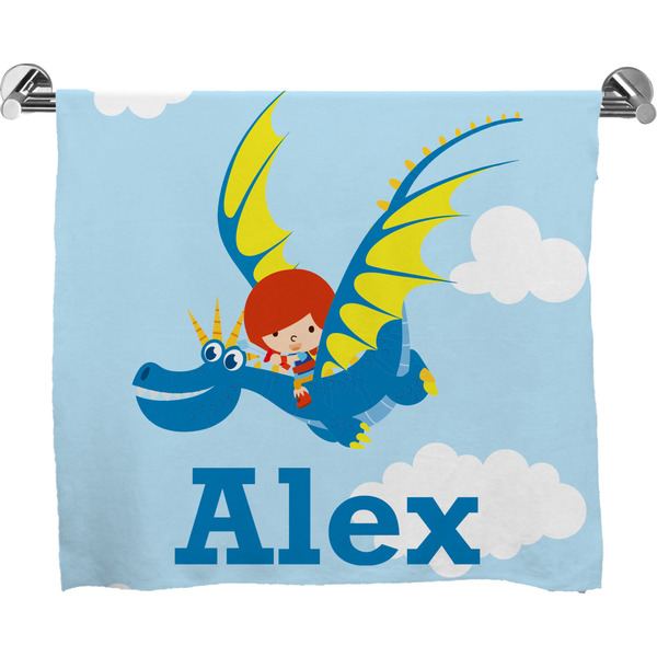 Custom Flying a Dragon Bath Towel (Personalized)