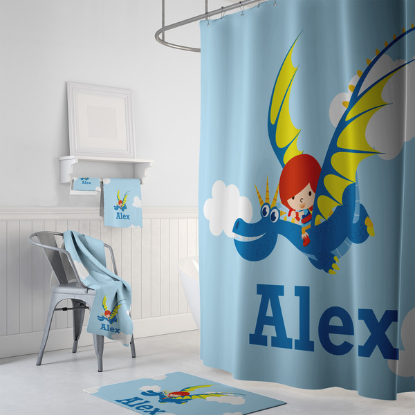 Flying a Dragon Bath Towel Sets - 3-piece - In Context