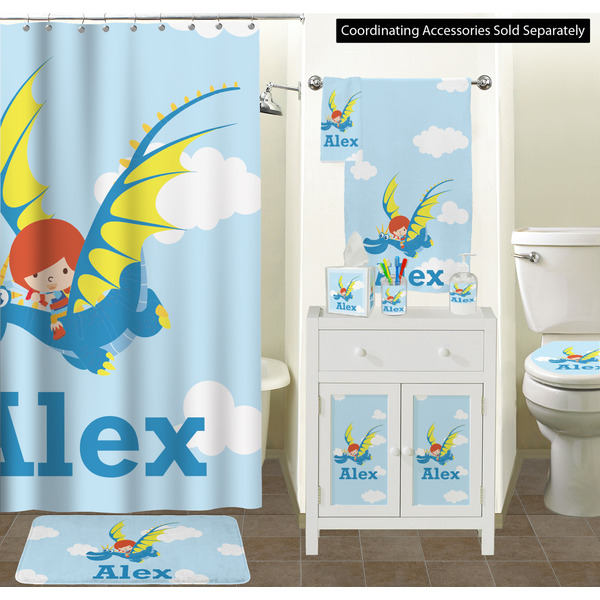 Flying a Dragon Bathroom Scene