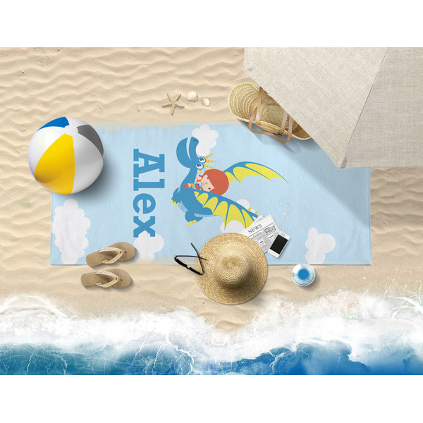 Flying a Dragon Beach Towel Lifestyle