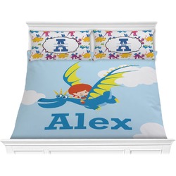 Flying a Dragon Comforter Set - King (Personalized)