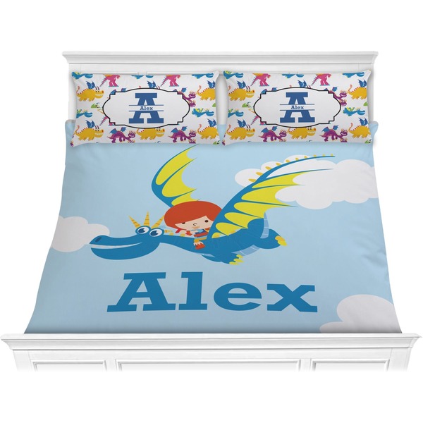 Custom Flying a Dragon Comforter Set - King (Personalized)