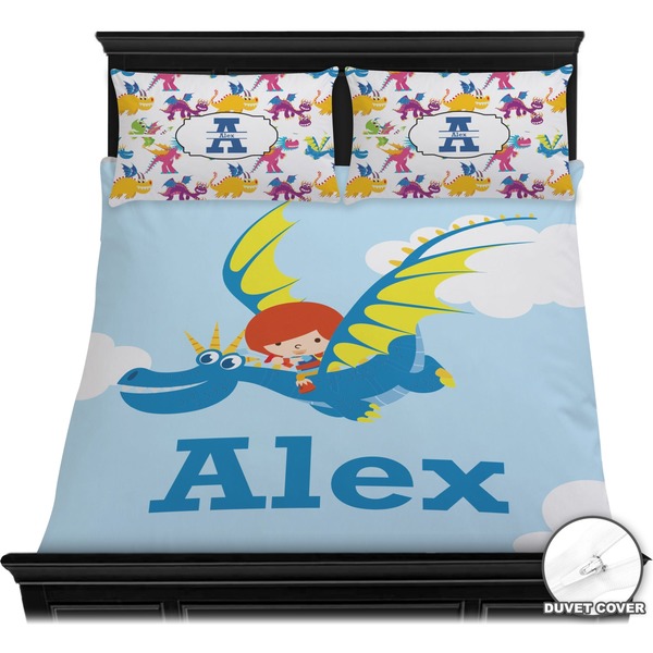 Flying a Dragon Bedding Set (Queen) - Duvet