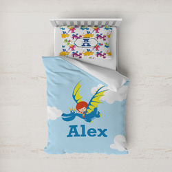 Flying a Dragon Duvet Cover Set - Twin (Personalized)