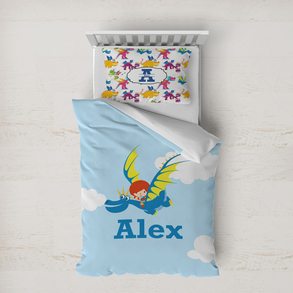 Custom Flying a Dragon Duvet Cover Set - Twin XL (Personalized)