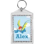 Flying a Dragon Bling Keychain (Personalized)