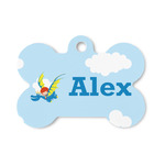 Flying a Dragon Bone Shaped Dog ID Tag - Small (Personalized)