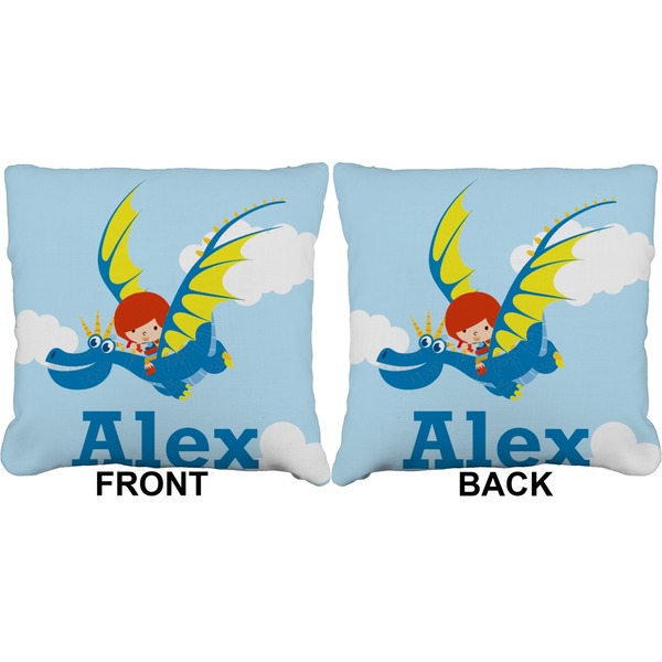 Flying a Dragon Burlap Pillow Approval