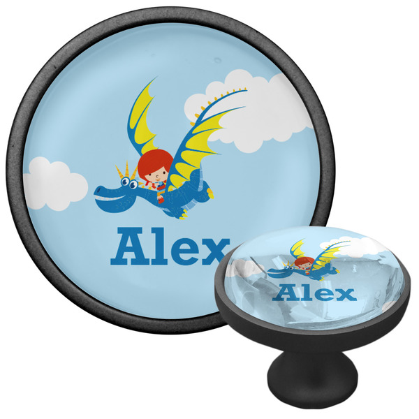 Flying a Dragon Cabinet Knob - Black - Multi Angle