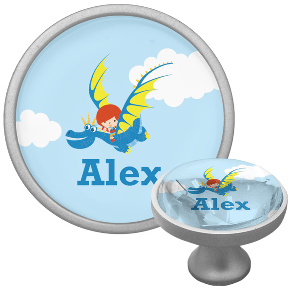 Flying a Dragon Cabinet Knob - Nickel - Multi Angle