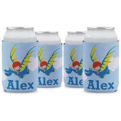 Flying a Dragon Can Cooler (12 oz) - Set of 4 w/ Name or Text