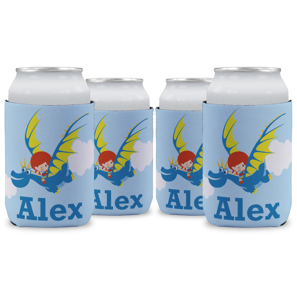 Custom Flying a Dragon Can Cooler (12 oz) - Set of 4 w/ Name or Text