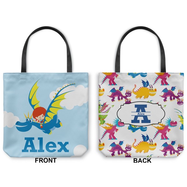 Flying a Dragon Canvas Tote - Front and Back