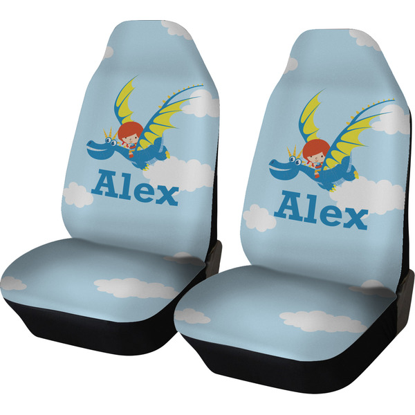 Custom Flying a Dragon Car Seat Covers (Set of Two) (Personalized)