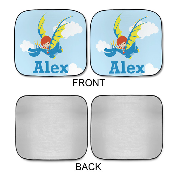 Flying a Dragon Car Sun Shades - APPROVAL