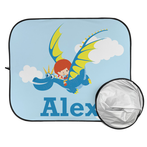 Flying a Dragon Car Sun Shades - FOLDED & UNFOLDED