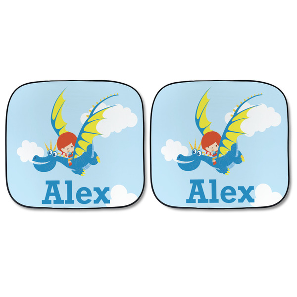 Flying a Dragon Car Sun Shades - FRONT