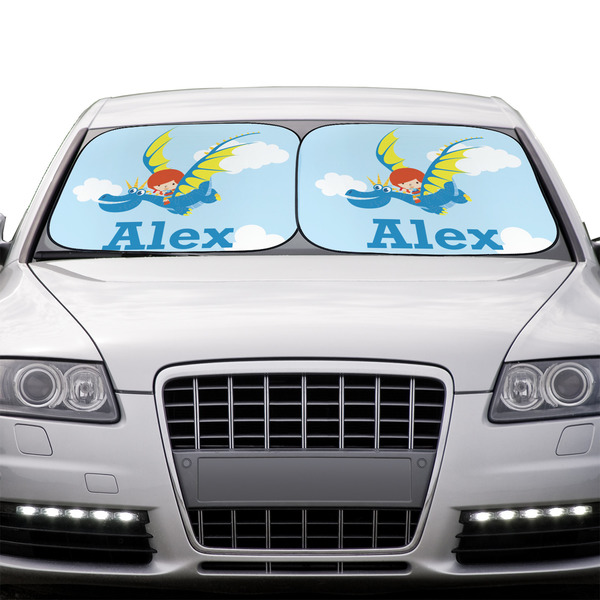 Flying a Dragon Car Sun Shades - IN CONTEXT