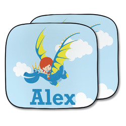 Flying a Dragon Car Sun Shade - Two Piece (Personalized)