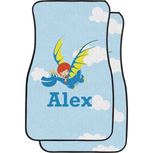 Custom Flying a Dragon Car Floor Mats (Front Seat) (Personalized)
