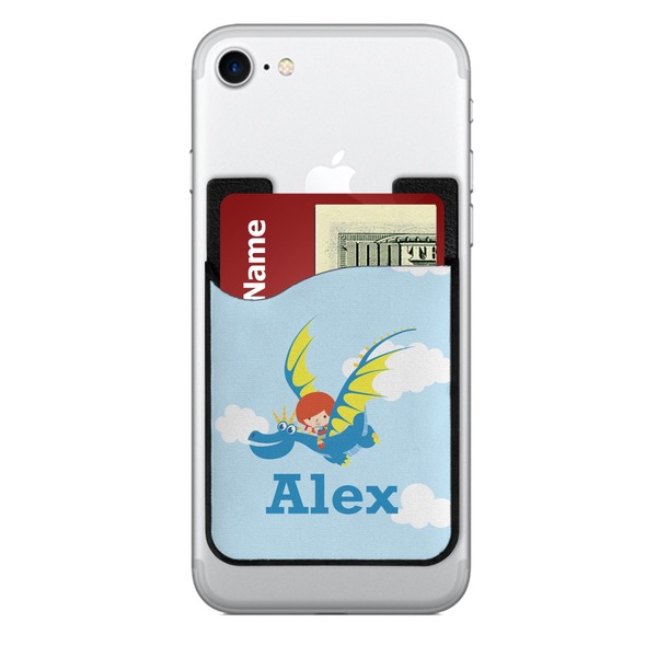 Custom Flying a Dragon 2-in-1 Cell Phone Credit Card Holder & Screen Cleaner (Personalized)