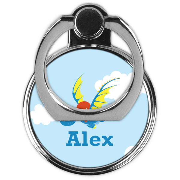 Flying a Dragon Cell Phone Ring Stand & Holder - Front (Collapsed)