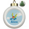 Flying a Dragon Ceramic Ball Ornament - Christmas Tree (Personalized)